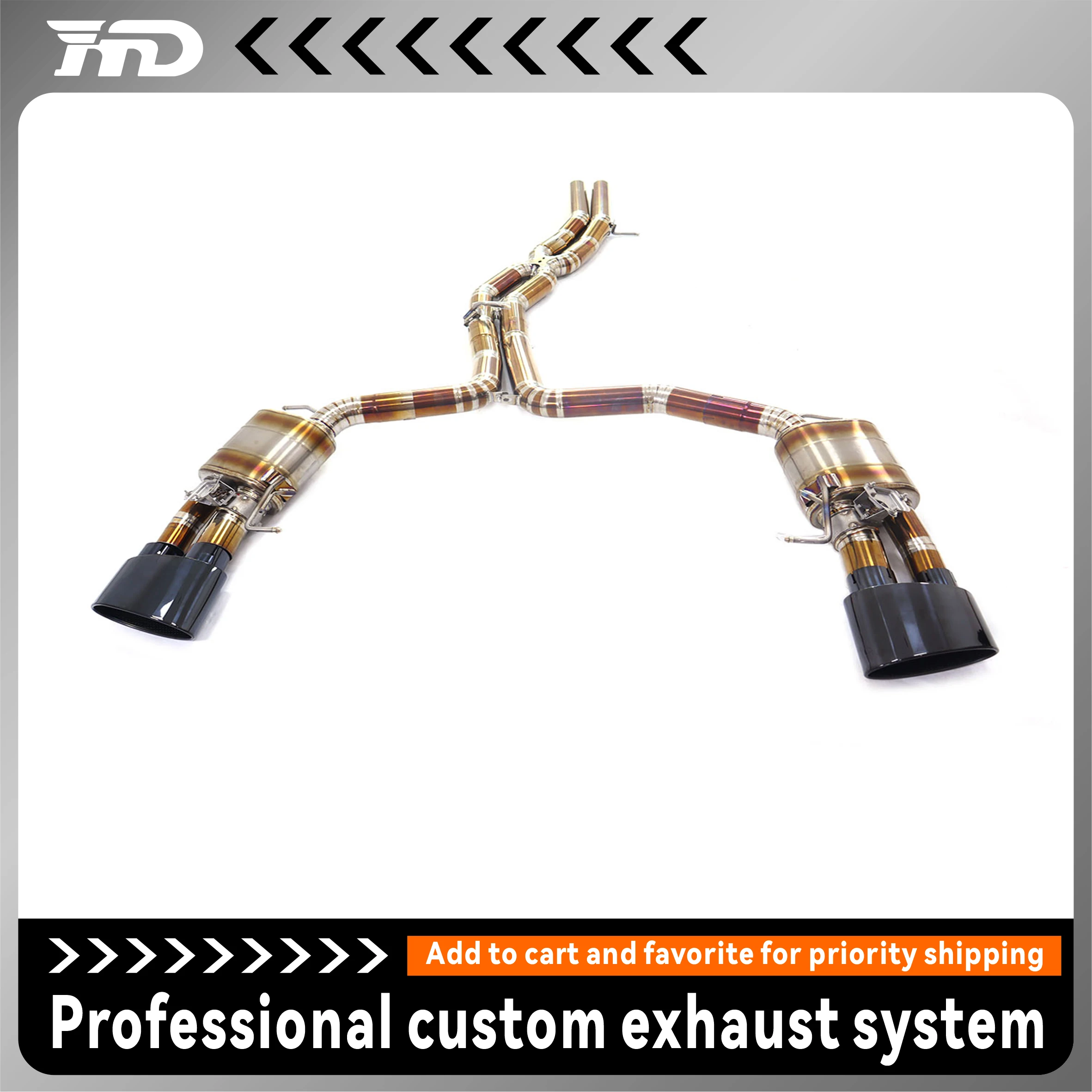 HMD titanium alloy Exhaust System Performance Catback is Suitable for Audi RS6 RS7 C8 Car Valve Muffler
HMD titanium alloy Exhaust System Performance Catback is Suitable for Audi RS6 RS7 C8 Car Valve Muffler