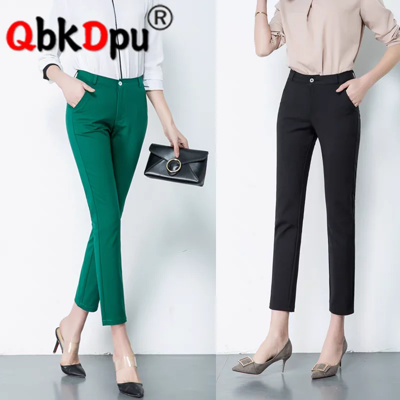 Skinny Ankle-length Office Pencil Pants Korean Plus Size 80kg Women Slim Trousers Elegant Casual Spring Leggings Pantalones
Skinny Ankle-length Office Pencil Pants Korean Plus Size 80kg Women Slim Trousers Elegant Casual Spring Leggings Pantalones