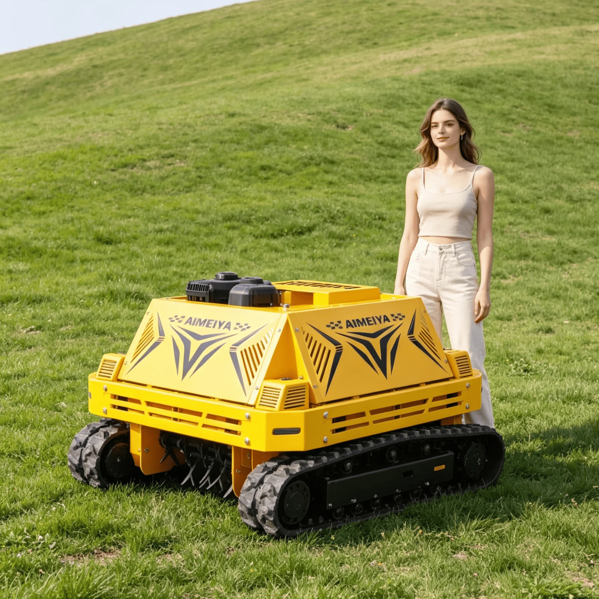 Customized lawn mower robot wide application grass mower fit for yard villa park and community lawn trimming work
Customized lawn mower robot wide application grass mower fit for yard villa park and community lawn trimming work