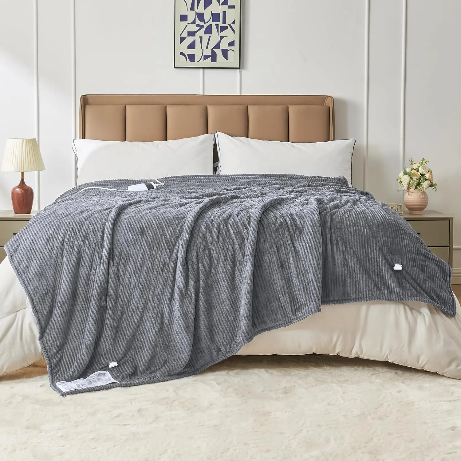 Электрическое одеяло с подогревом королевского размера 100x90 дюймов, 5 таймеров и 9 настроек нагрева, мягкое моющееся для зимнего тепла
Электрическое одеяло с подогревом королевского размера 100x90 дюймов, 5 таймеров и 9 настроек нагрева, мягкое моющееся для зимнего тепла