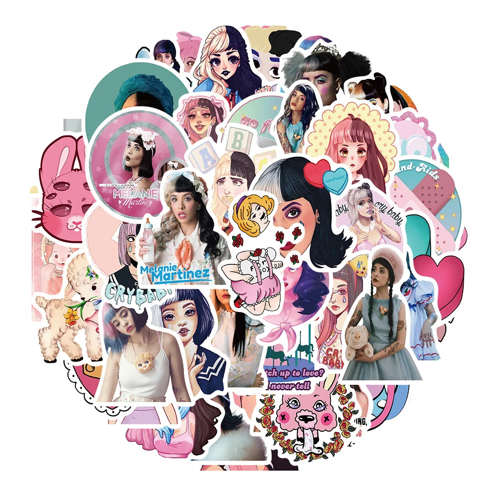 10/30/50pcs Melanie Martinez Singer Stickers Cartoon Waterproof Sticker Luggage Album Diary Phone Cool Graffiti Decals Wholesale
10/30/50pcs Melanie Martinez Singer Stickers Cartoon Waterproof Sticker Luggage Album Diary Phone Cool Graffiti Decals Wholesale