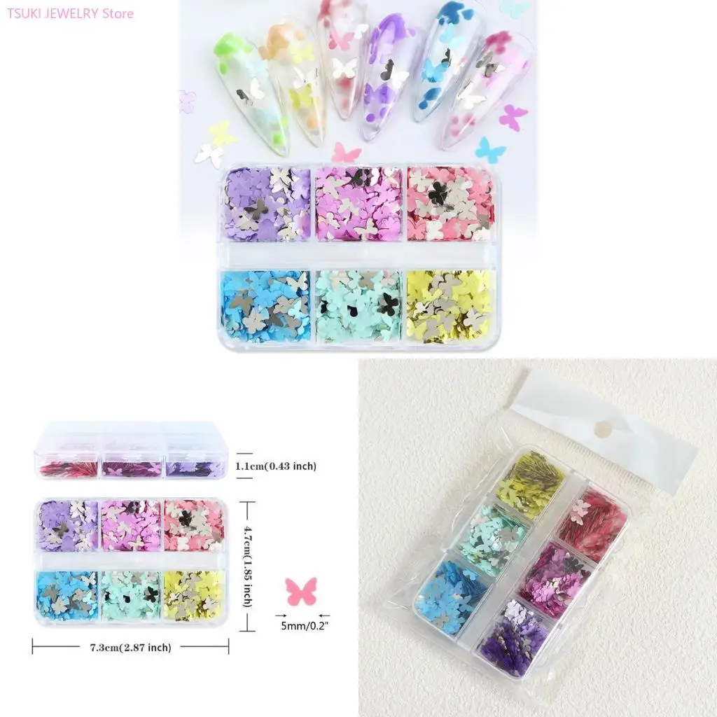 62KE Shimmering Butterfly Sequins Decoration Art Flakes Sparkling Mix
62KE Shimmering Butterfly Sequins Decoration Art Flakes Sparkling Mix