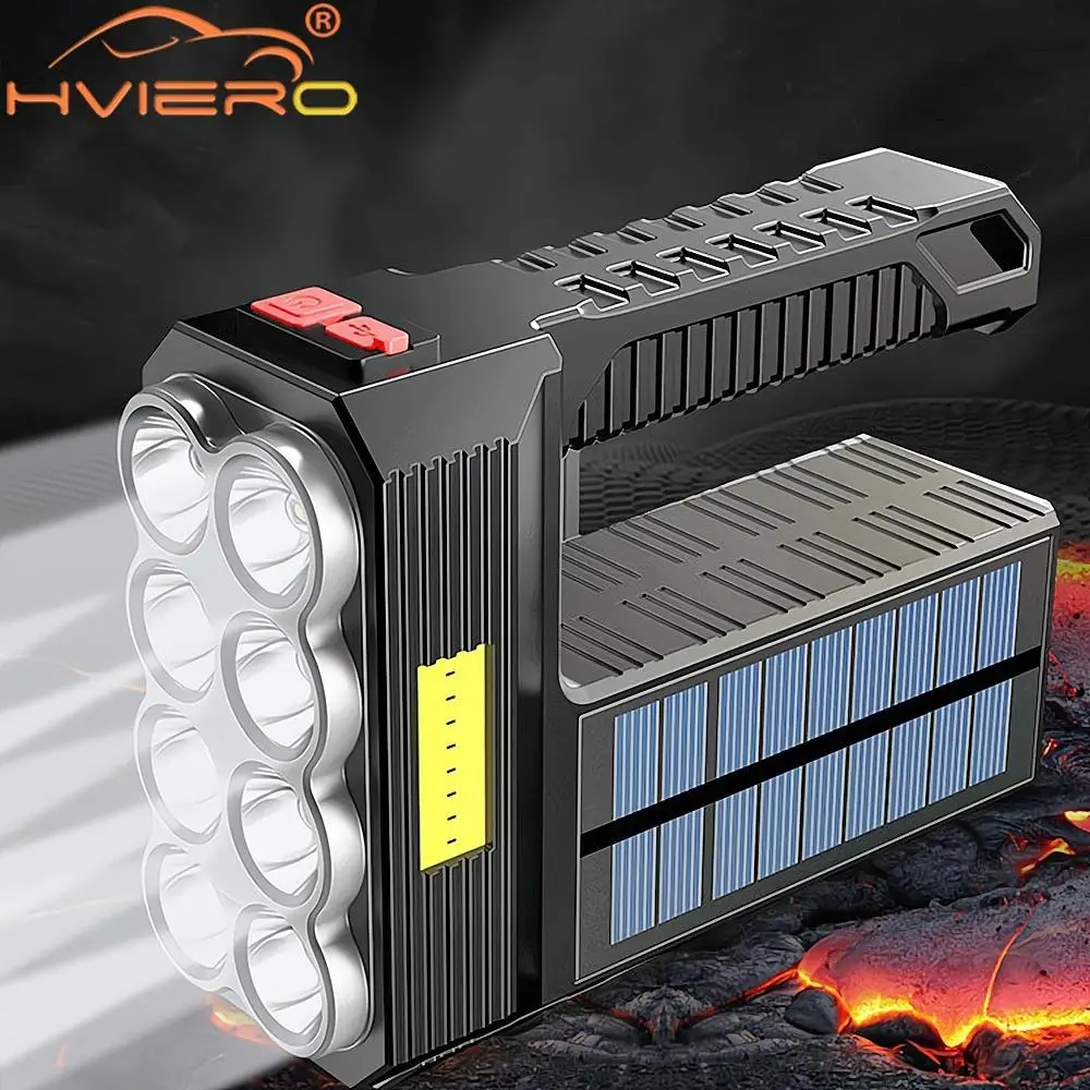 Solar COB Powered Flashlamps Rechargeable Portables Searchlight Outdoor Household LED Emergency Multifunctional Flashlight Work
Solar COB Powered Flashlamps Rechargeable Portables Searchlight Outdoor Household LED Emergency Multifunctional Flashlight Work