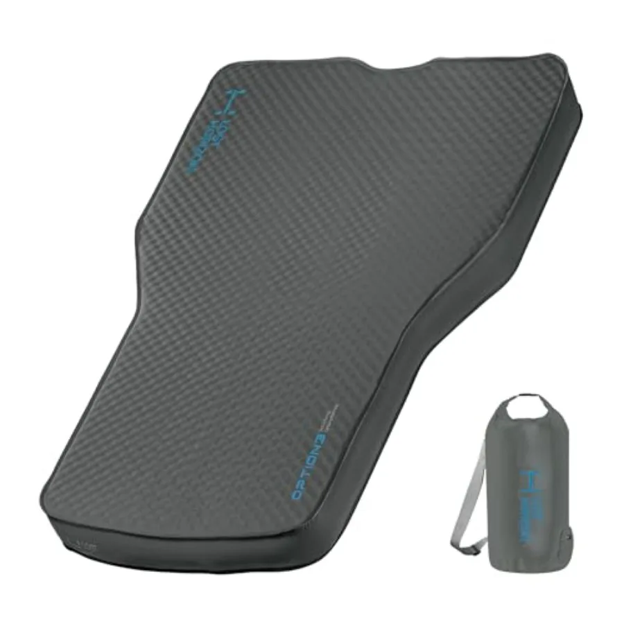 Camping mattress for Tesla vehicles: air and foam self-inflating sleeping pad with built-in pump, 4.5-inch thickness, R-value 1
Camping mattress for Tesla vehicles: air and foam self-inflating sleeping pad with built-in pump, 4.5-inch thickness, R-value 1