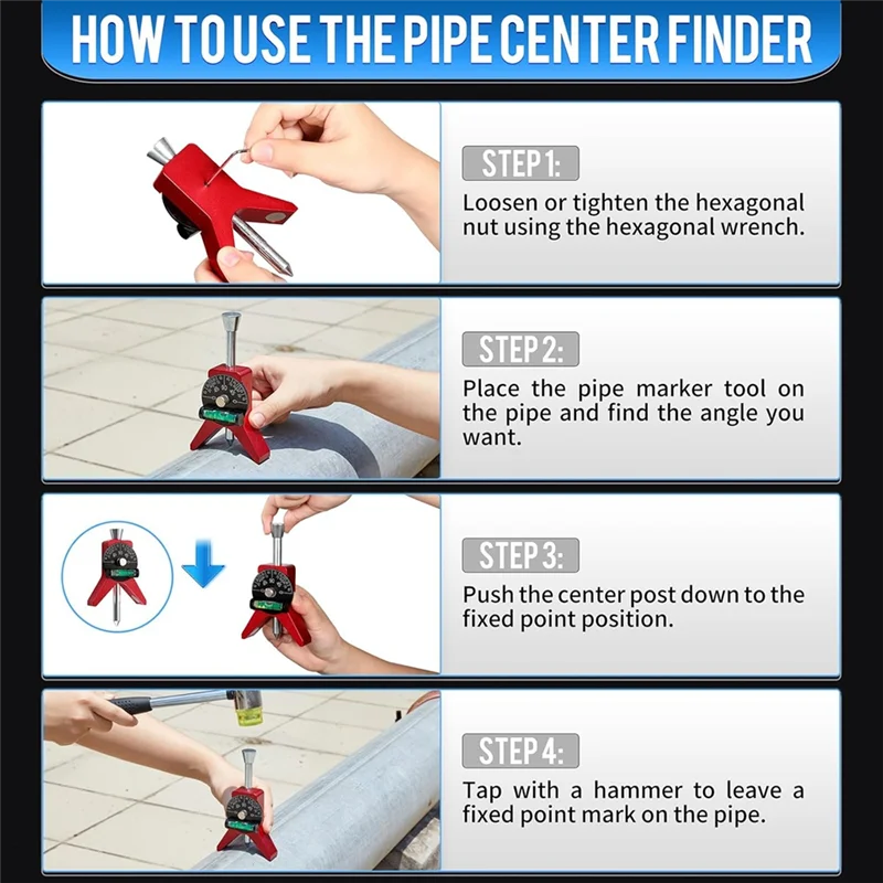 LLCS-Pipe Center Finder, Center Finder Tool To Measure Pipe With 2.75Inch Ytype Base Fitted And Dial Bubble Protractor
LLCS-Pipe Center Finder, Center Finder Tool To Measure Pipe With 2.75Inch Ytype Base Fitted And Dial Bubble Protractor