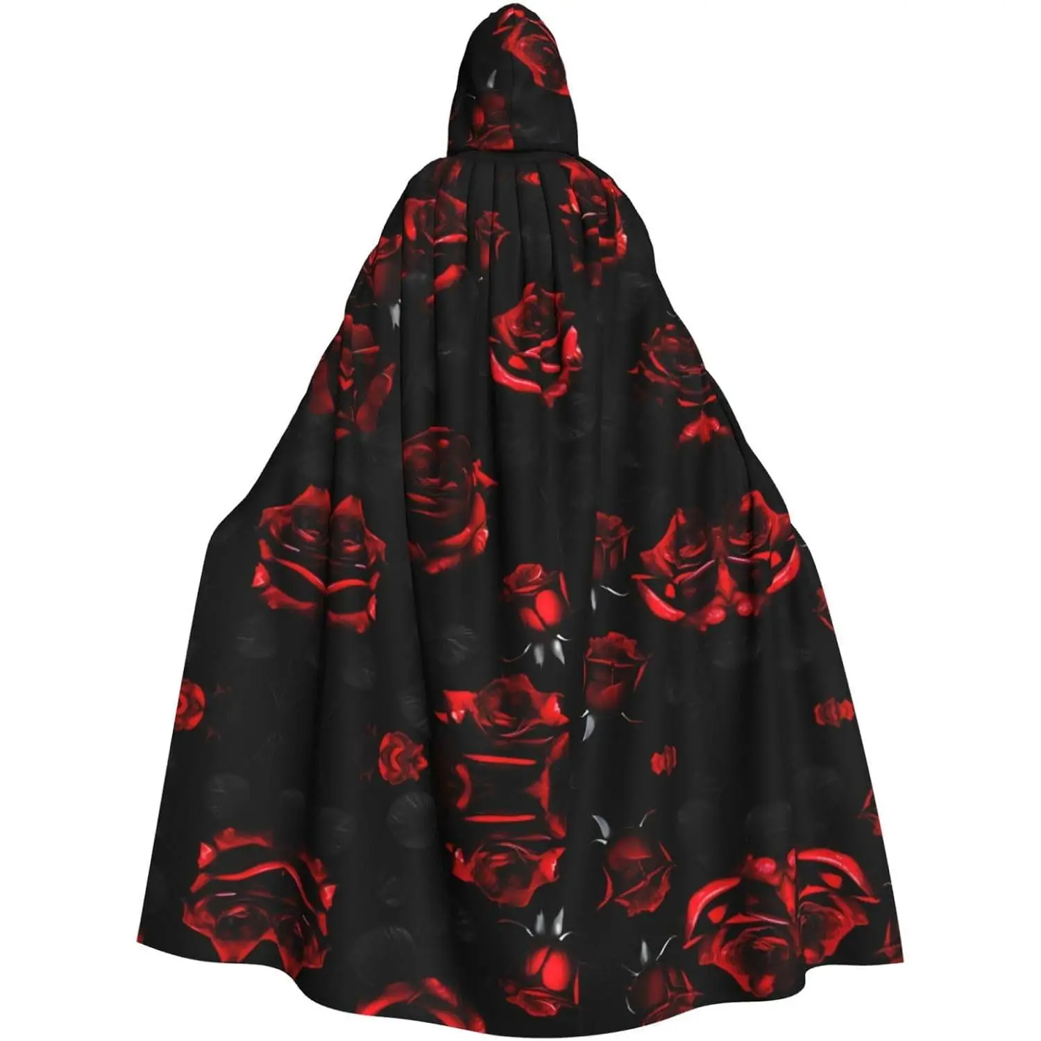 Red and black roses print Hooded Robe Cloak For Adult Men Women,Wizard Witch Cape Cosplay Halloween Costume
Red and black roses print Hooded Robe Cloak For Adult Men Women,Wizard Witch Cape Cosplay Halloween Costume