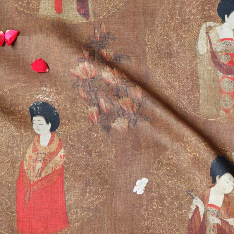 Lady Figure 100% Pure Ramie High Quality Cloth Digital Printing Fabric Summer Thin Chinese Style Robe Dress Tissu Sewing DIY
Lady Figure 100% Pure Ramie High Quality Cloth Digital Printing Fabric Summer Thin Chinese Style Robe Dress Tissu Sewing DIY