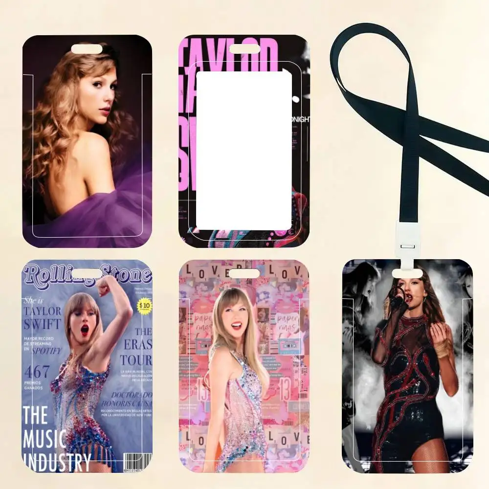 Pop Singer T-Taylor-Swift Album ID Card Holder Neck Strap Pendant Door Badge Holder Lanyards Keychain Work Credential
Pop Singer T-Taylor-Swift Album ID Card Holder Neck Strap Pendant Door Badge Holder Lanyards Keychain Work Credential