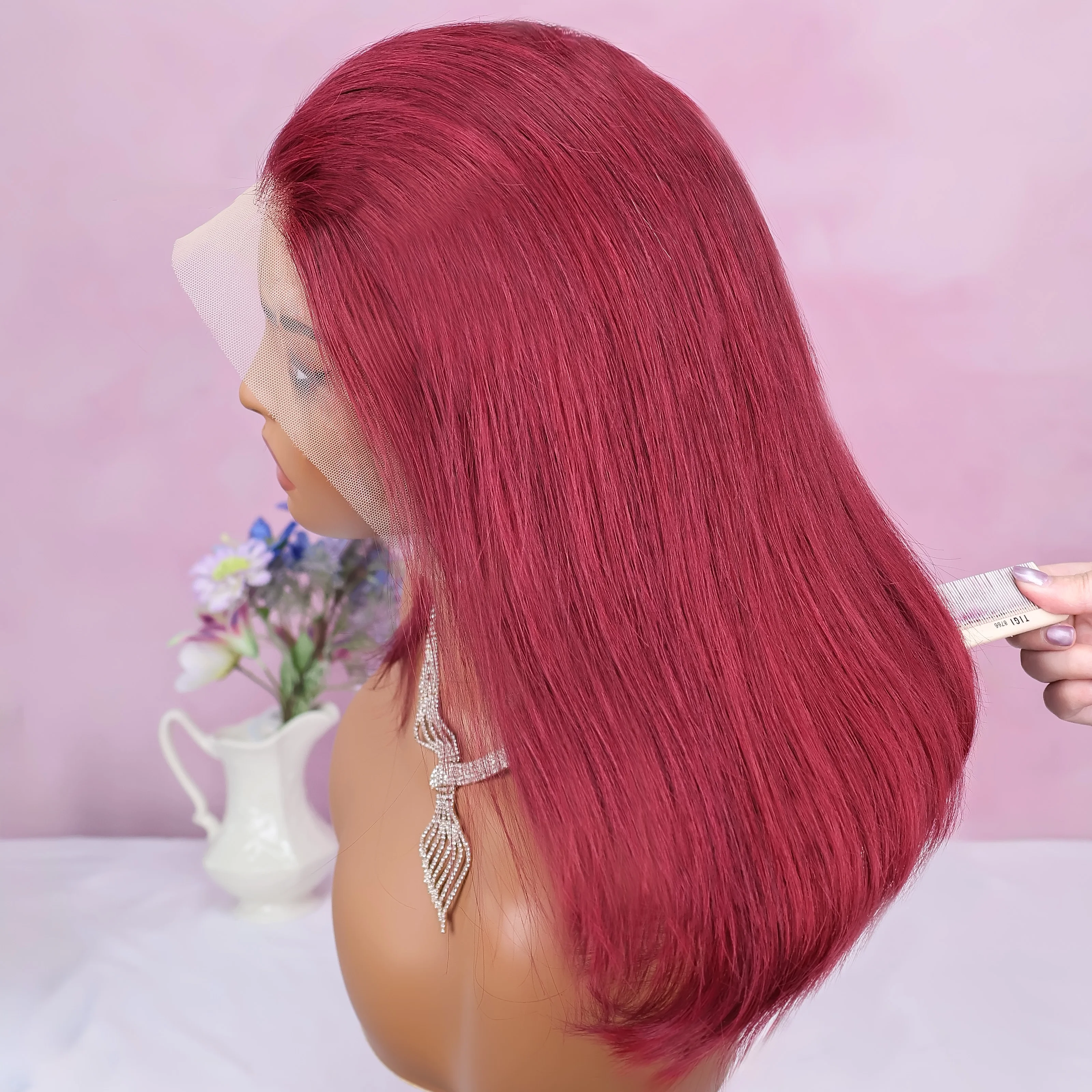 99J Burgundy 13x4 Straight HD Lace Frontal Human Hair Wigs Brazilian Wine Red Color Short Bob Wig Human Hair 200% Clearance Sale
99J Burgundy 13x4 Straight HD Lace Frontal Human Hair Wigs Brazilian Wine Red Color Short Bob Wig Human Hair 200% Clearance Sale