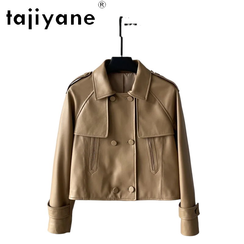TAJIYANE Real Sheepskin Leather Jacket Woman Short Motorcycle Coat Fashion Genuine Leather Jackets 2026 Autumn Women Clothing 코트
TAJIYANE Real Sheepskin Leather Jacket Woman Short Motorcycle Coat Fashion Genuine Leather Jackets 2026 Autumn Women Clothing 코트