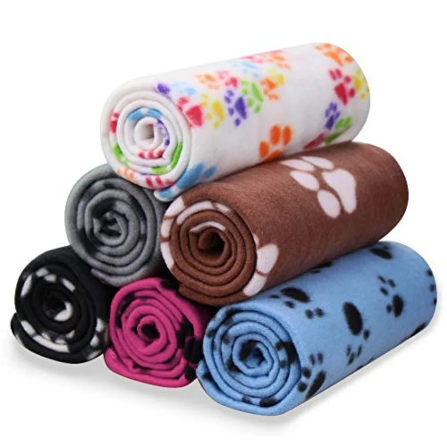 Pet Blanket Dog Cat Soft Fleece Blankets Sleep Mat Pad Bed Cover with Paw Print for Kitten Puppy and Other Small Animals, 6 Pac
Pet Blanket Dog Cat Soft Fleece Blankets Sleep Mat Pad Bed Cover with Paw Print for Kitten Puppy and Other Small Animals, 6 Pac