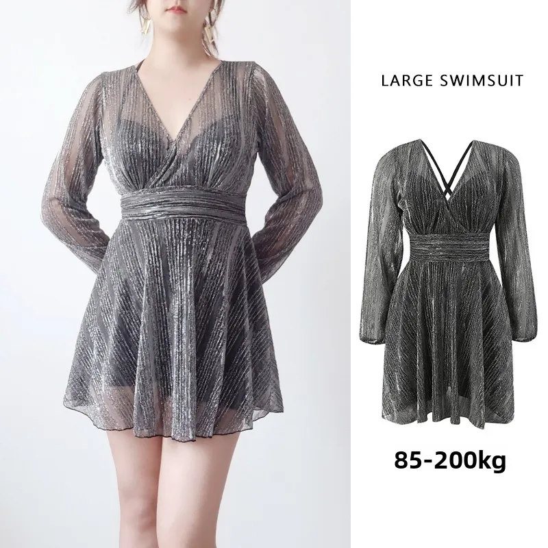 plus Size Women's Swimsuit High Waist Brief Coverage Long Sve Conservative Design Slimming Flattering Suitable for Swimming
plus Size Women's Swimsuit High Waist Brief Coverage Long Sve Conservative Design Slimming Flattering Suitable for Swimming