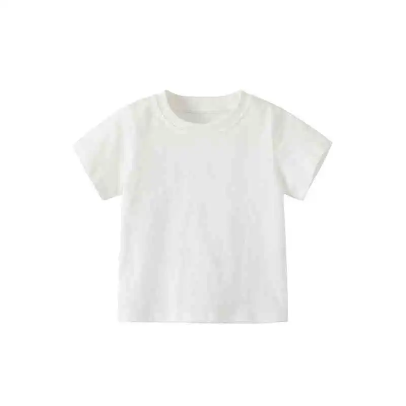 2025 Children's Short Sleeved T-shirt Summer Baby Pure Cotton White T-shirt White Solid Color Top Base Shirt
2025 Children's Short Sleeved T-shirt Summer Baby Pure Cotton White T-shirt White Solid Color Top Base Shirt
