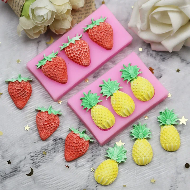Silicone Mold for Baking Strawberry Pineapple Chocolate Mold DIY Cake Decoration Mold Cake Decorating Tool Cupcake Topper
Silicone Mold for Baking Strawberry Pineapple Chocolate Mold DIY Cake Decoration Mold Cake Decorating Tool Cupcake Topper