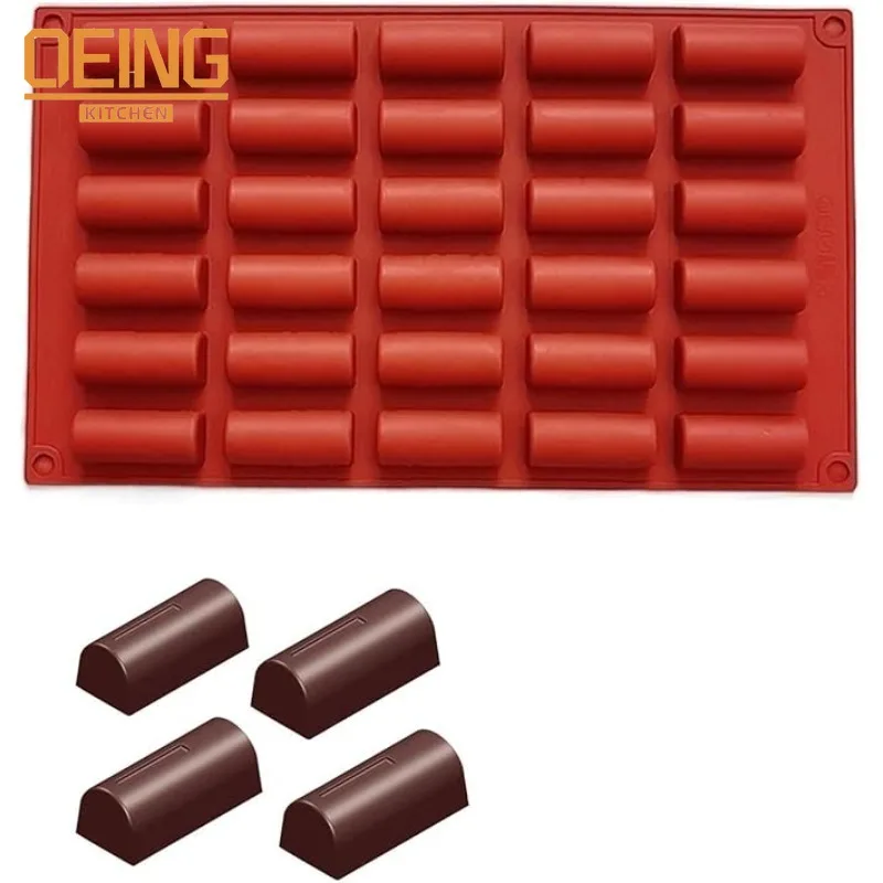 30-Cavity Mini Cylindrical Silicone Mold For Baking Chocolate Candy Ice Cake Roll French Dessert Pastry Decoration Baking Molds
30-Cavity Mini Cylindrical Silicone Mold For Baking Chocolate Candy Ice Cake Roll French Dessert Pastry Decoration Baking Molds