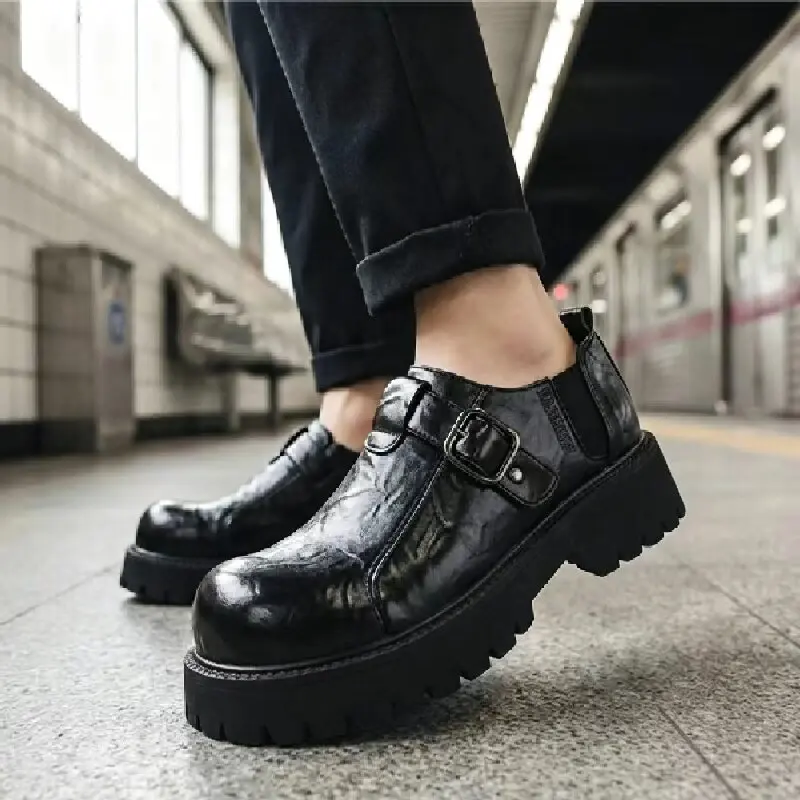 Business Man Derby Shoes Black Men Thick-soled Durable Lace-up Stylish Buckle Slip-on Shoes Social Shoes Sizes 38-46 Men Shoes
Business Man Derby Shoes Black Men Thick-soled Durable Lace-up Stylish Buckle Slip-on Shoes Social Shoes Sizes 38-46 Men Shoes