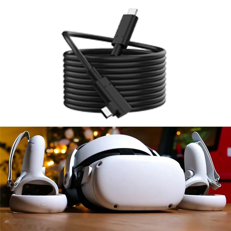 For Meta Quest3 3.0 Link Cable Steam VR High Speed Stable Data Transmission Can Cast The Screen Connection Cable Easy To Use B-A
For Meta Quest3 3.0 Link Cable Steam VR High Speed Stable Data Transmission Can Cast The Screen Connection Cable Easy To Use B-A