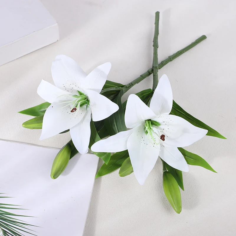 5Pc Artificial Lily Flower With Real Touch Petals Wedding Arch Party Living Room Decor Bulk Set Home Floral Arrangement Gift
5Pc Artificial Lily Flower With Real Touch Petals Wedding Arch Party Living Room Decor Bulk Set Home Floral Arrangement Gift