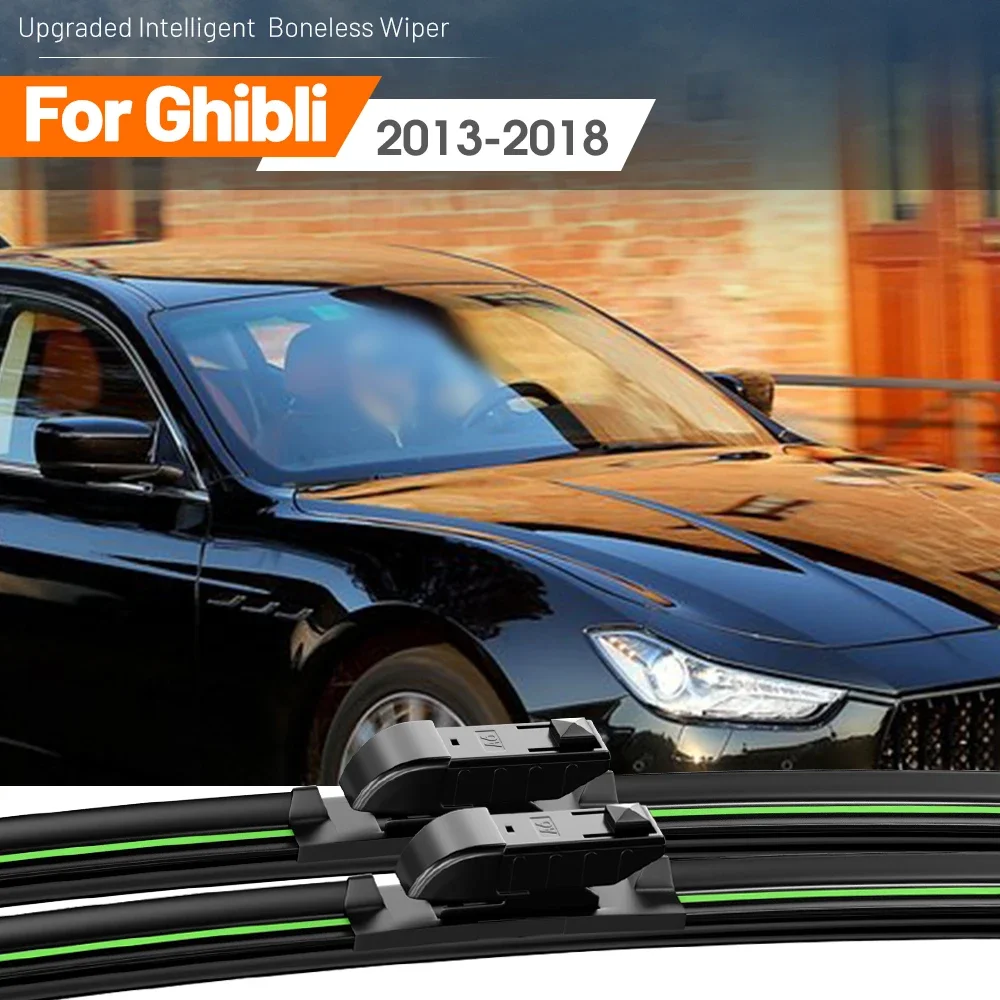 2pcs For Maserati Ghibli 2013-2018 Front Windshield Wiper Blades 2014 2015 2016 2017 Windscreen Window Accessories
2pcs For Maserati Ghibli 2013-2018 Front Windshield Wiper Blades 2014 2015 2016 2017 Windscreen Window Accessories