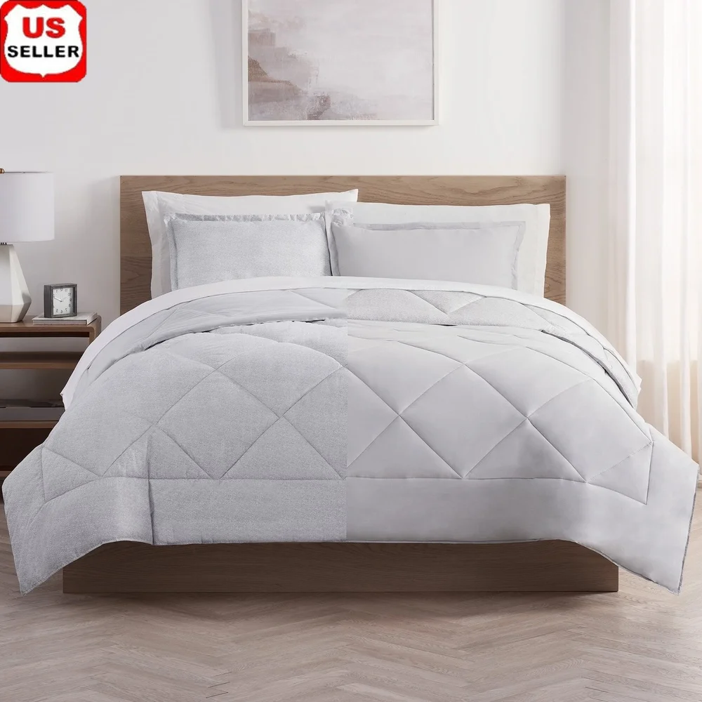Supersoft Cooling Queen Bedding Set 7 Piece Reversible Comforter Solid Sheets Polyester Fabric Machine Washable Cozy Retreat
Supersoft Cooling Queen Bedding Set 7 Piece Reversible Comforter Solid Sheets Polyester Fabric Machine Washable Cozy Retreat