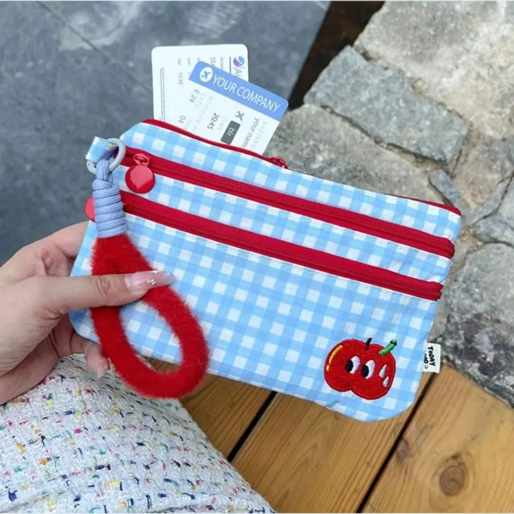 Multiple Card Slots Passport Holder Wallet 3 Layer Cat Portable Passport Bag Bear Blue Plaid Travel Storage Passport Clip 
Multiple Card Slots Passport Holder Wallet 3 Layer Cat Portable Passport Bag Bear Blue Plaid Travel Storage Passport Clip