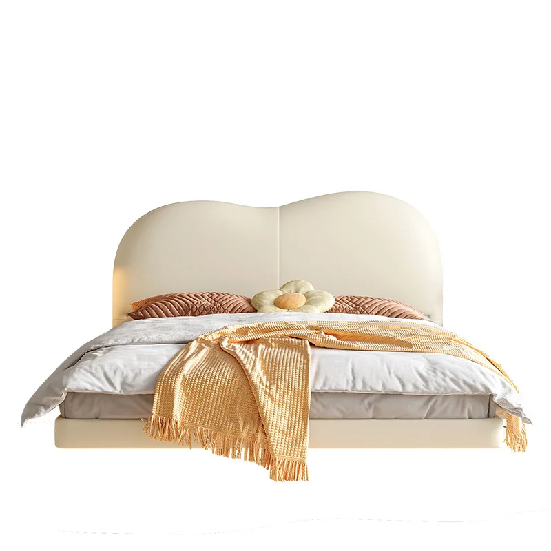 Internet celebrity suspension, leather art bed, master bedroom, modern, simple, cream style, soft bag
Internet celebrity suspension, leather art bed, master bedroom, modern, simple, cream style, soft bag