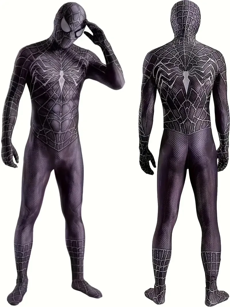 Black Web Hero Costume Unisex Halloween Themed Party Cosplay Full Body Suit with Removable Mask
Black Web Hero Costume Unisex Halloween Themed Party Cosplay Full Body Suit with Removable Mask