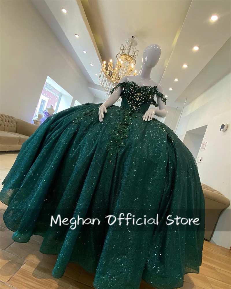 Green Off ShoulderQuinceanera Dress 2024 Appliques Prom Dress Birthday Ball Gown Beaded Crystal Evening Gown Sweet 16 15
Green Off ShoulderQuinceanera Dress 2024 Appliques Prom Dress Birthday Ball Gown Beaded Crystal Evening Gown Sweet 16 15