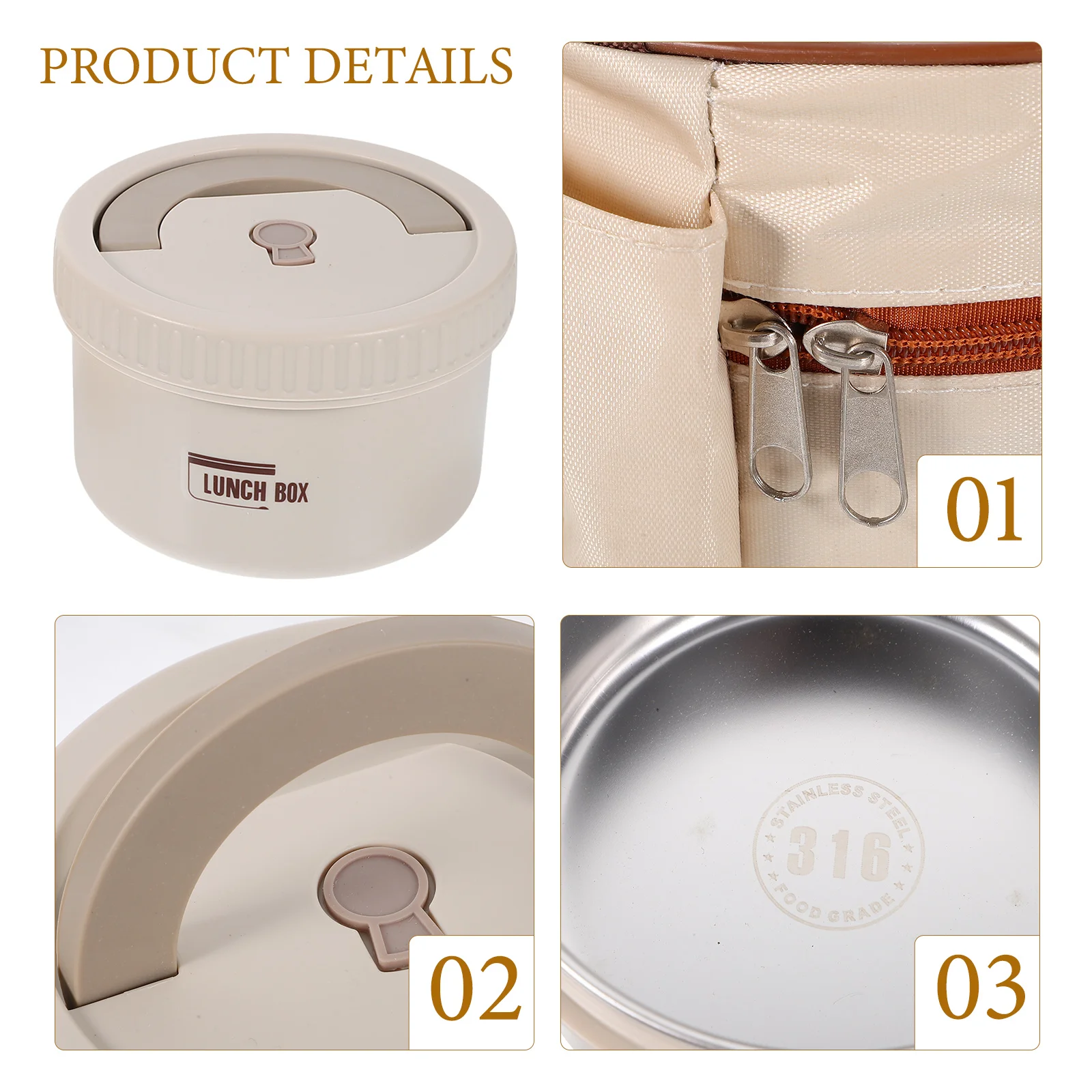 Portable Insulated Lunch Box Set 1 Small 1 Large Stainless Steel 316 Leak Proof Containers With Lid For Hot Food Prep Insulated
Portable Insulated Lunch Box Set 1 Small 1 Large Stainless Steel 316 Leak Proof Containers With Lid For Hot Food Prep Insulated