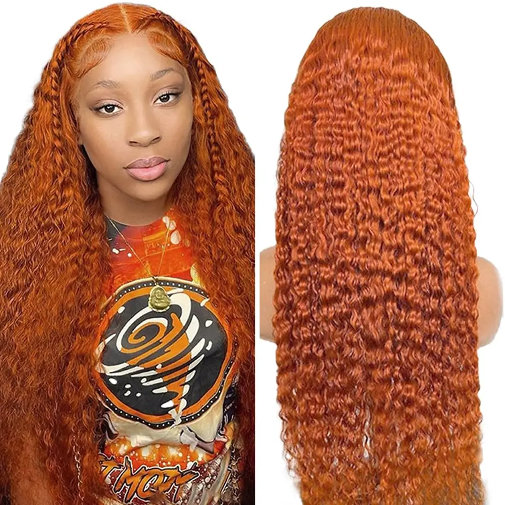 Ginger 13x6 Deep Wave Human Hair Wig 13x4 Hd Lace Front Wig 180 Density Ginger Orange Curly Glueless Wig for Black Women
Ginger 13x6 Deep Wave Human Hair Wig 13x4 Hd Lace Front Wig 180 Density Ginger Orange Curly Glueless Wig for Black Women