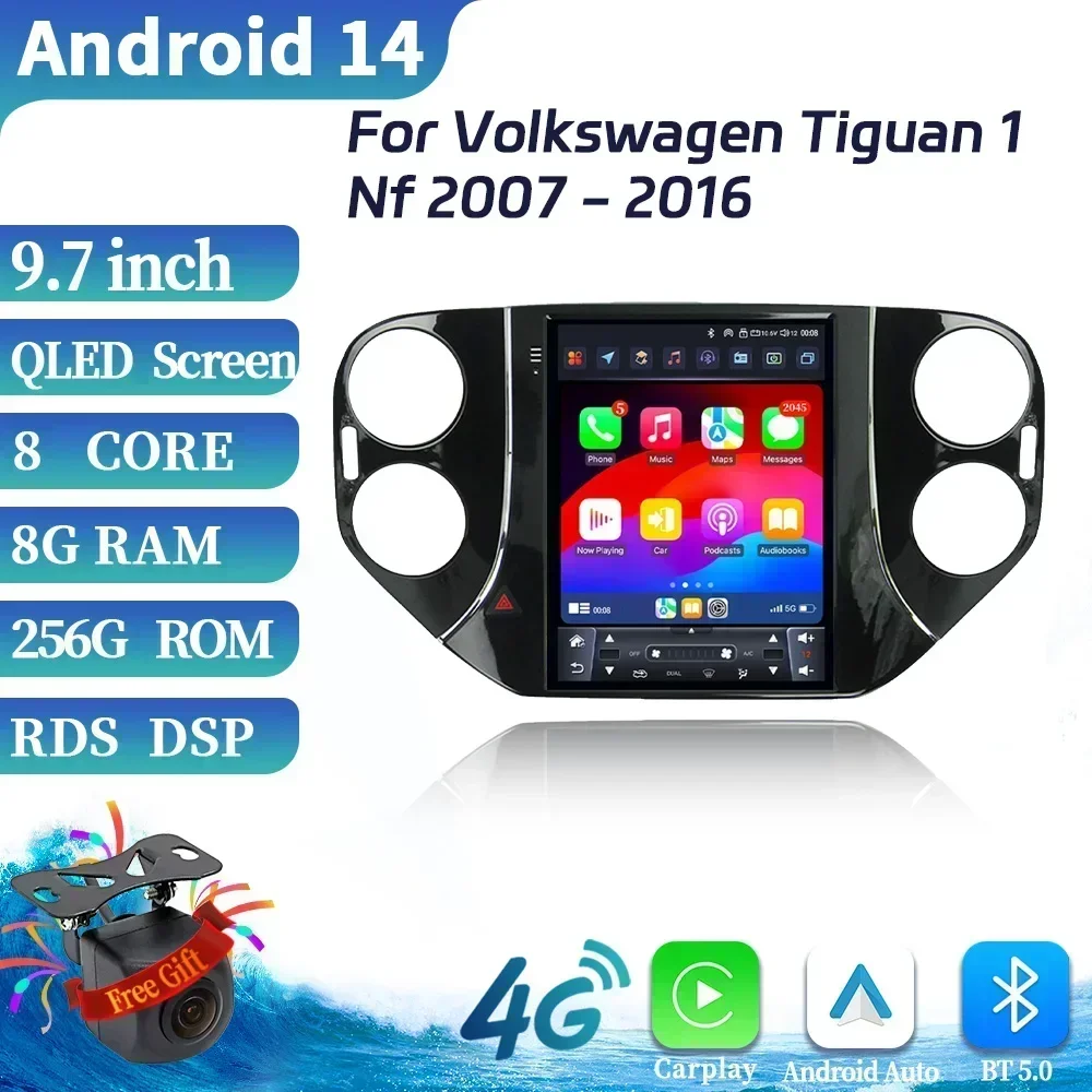 9,7 дюйма для Volkswagen Tiguan 1 Nf 2007-2016 Android автомобильный радиоприемник мультимедиа 4G GPS навигация стерео беспроводной Carplay сенсорный экран
9,7 дюйма для Volkswagen Tiguan 1 Nf 2007-2016 Android автомобильный радиоприемник мультимедиа 4G GPS навигация стерео беспроводной Carplay сенсорный экран