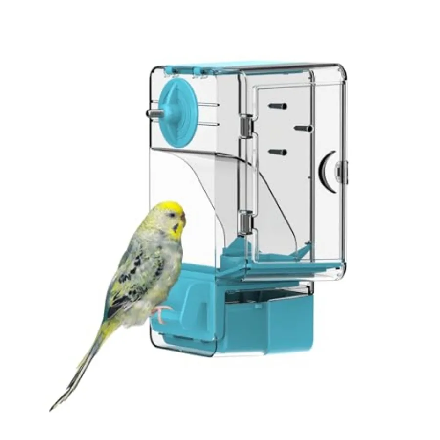 Automatic Bird Feeder, No Mess Bird Cage Feeder with Perch Multi-Functional Holder for Fruits Vegetables for Parakeet Canary Co
Automatic Bird Feeder, No Mess Bird Cage Feeder with Perch Multi-Functional Holder for Fruits Vegetables for Parakeet Canary Co