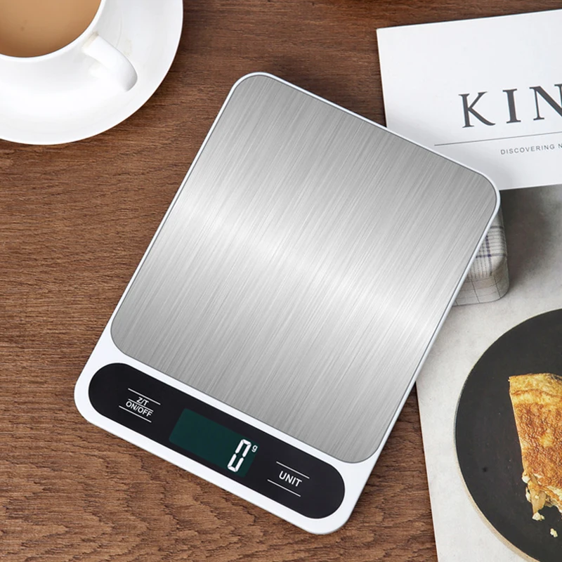 Food Kitchen Scale, Digital Grams and Ounces for Weight Loss Baking Cooking Meal Prep, Stainless Steel
Food Kitchen Scale, Digital Grams and Ounces for Weight Loss Baking Cooking Meal Prep, Stainless Steel