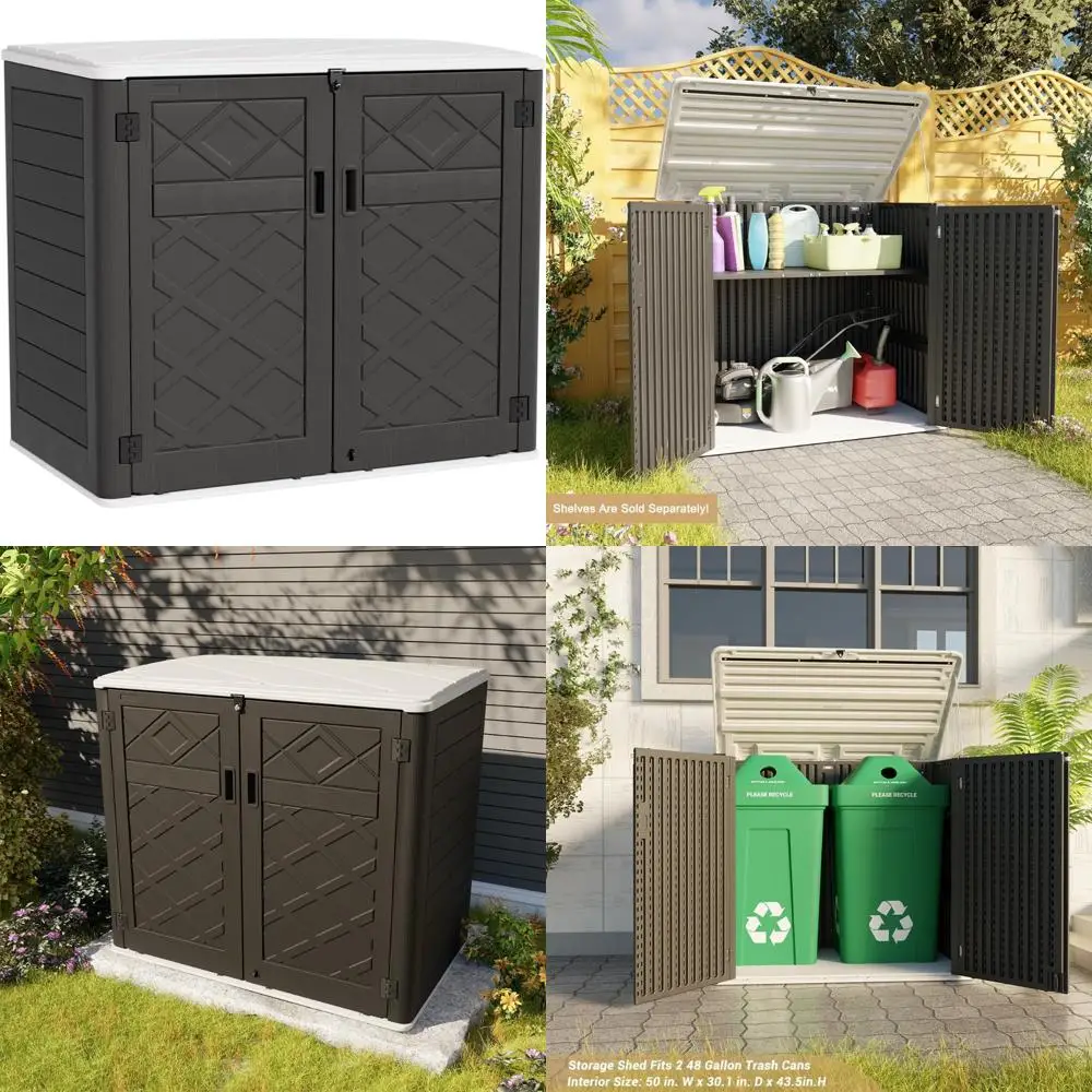 Устойчивый навес для хранения на открытом воздухе для сада, патио, заднего двора — большие полимерные навесы на 48 кубических футов
Устойчивый навес для хранения на открытом воздухе для сада, патио, заднего двора — большие полимерные навесы на 48 кубических футов