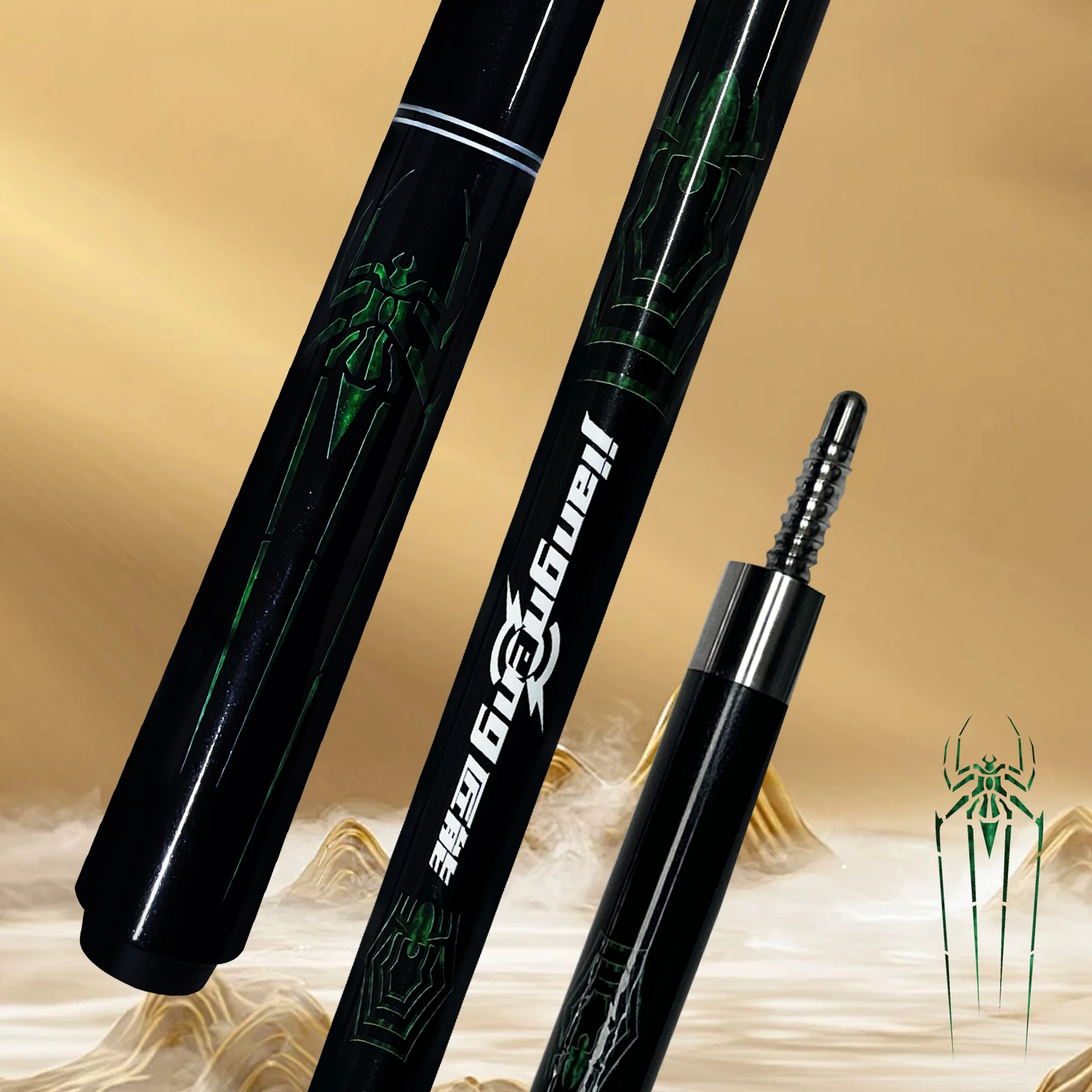 Carbon Fiber Pool Cue 12.5mm Tip, 1/2 Split Cue, Uni-Loc Joint, Shockproof Grip, Tournament-Level
Carbon Fiber Pool Cue 12.5mm Tip, 1/2 Split Cue, Uni-Loc Joint, Shockproof Grip, Tournament-Level