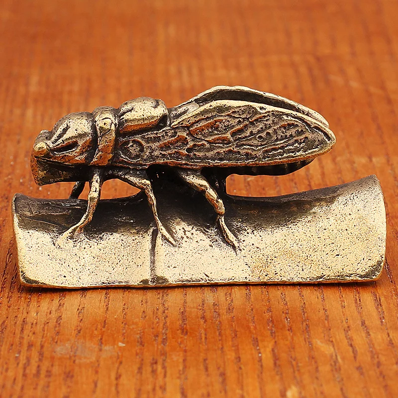 Pure Bamboo Joint Cicada Desktop Table Art Tea Pet Ornament Creative Scorpion Snail Small Brass Metal
Pure Bamboo Joint Cicada Desktop Table Art Tea Pet Ornament Creative Scorpion Snail Small Brass Metal