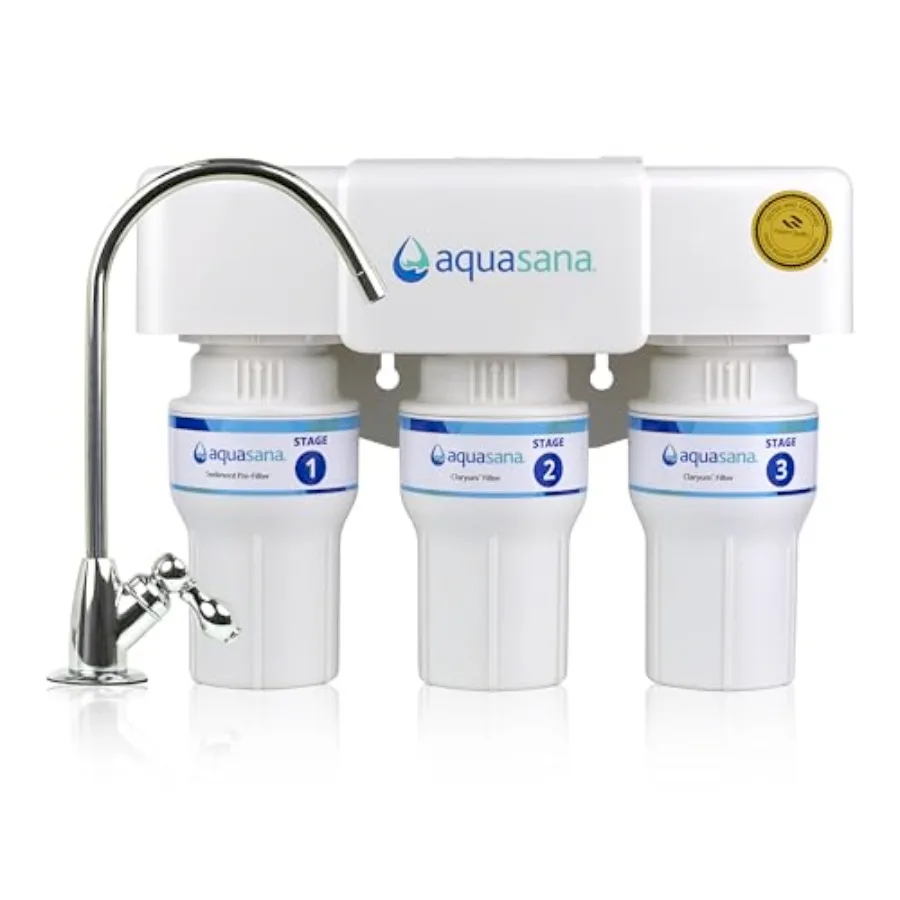 Under Sink Water Filter 3-Stage Claryum Filtration Reduces up to 99.99% of PFAS Lead Chlorine and More Under Counter Drinking W
Under Sink Water Filter 3-Stage Claryum Filtration Reduces up to 99.99% of PFAS Lead Chlorine and More Under Counter Drinking W