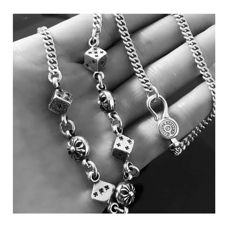Chaoxuan Necklace Dice Cross Pendant Men's Necklace Women's Trendy Retro Personality Ruffian Handsome Punk
Chaoxuan Necklace Dice Cross Pendant Men's Necklace Women's Trendy Retro Personality Ruffian Handsome Punk