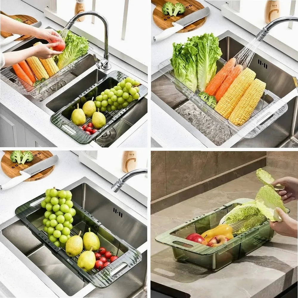 Multifunctional Retractable Sink Draining Basket, Adjustable Kitchen Drain Rack for Vegetables, Fruits & Tableware
Multifunctional Retractable Sink Draining Basket, Adjustable Kitchen Drain Rack for Vegetables, Fruits & Tableware