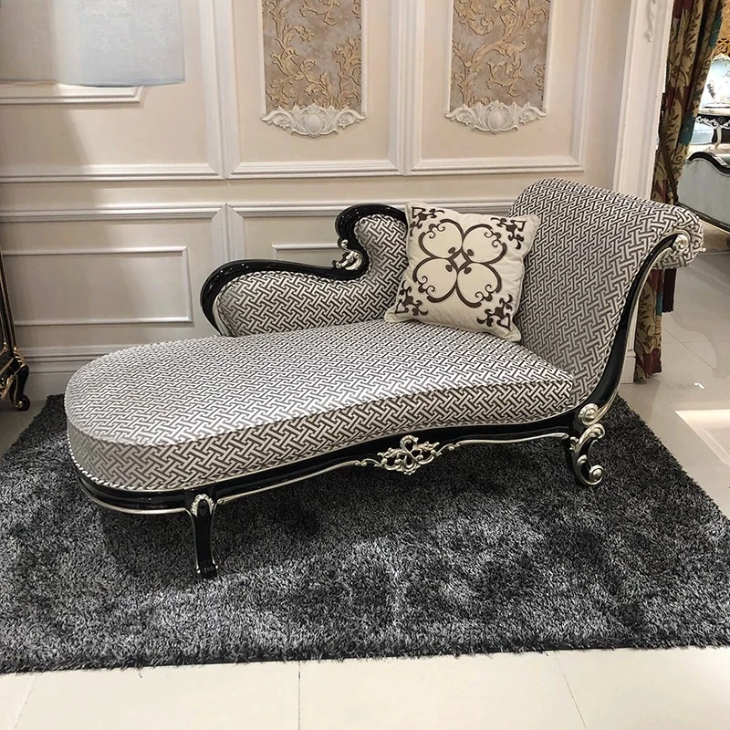 French chaise longue, European bedroom, beauty couch, living room, solid wood fabric chaise longue, sofa, single toffee
French chaise longue, European bedroom, beauty couch, living room, solid wood fabric chaise longue, sofa, single toffee