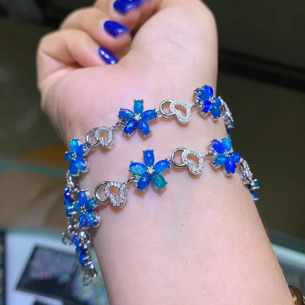 Модный браслет из натурального опала, стерлинговое серебро 925 пробы, огненный опал, драгоценный камень 3*5 мм для женщин, свадьба, день рождения, ювелирные изделия, подарок
Модный браслет из натурального опала, стерлинговое серебро 925 пробы, огненный опал, драгоценный камень 3*5 мм для женщин, свадьба, день рождения, ювелирные изделия, подарок