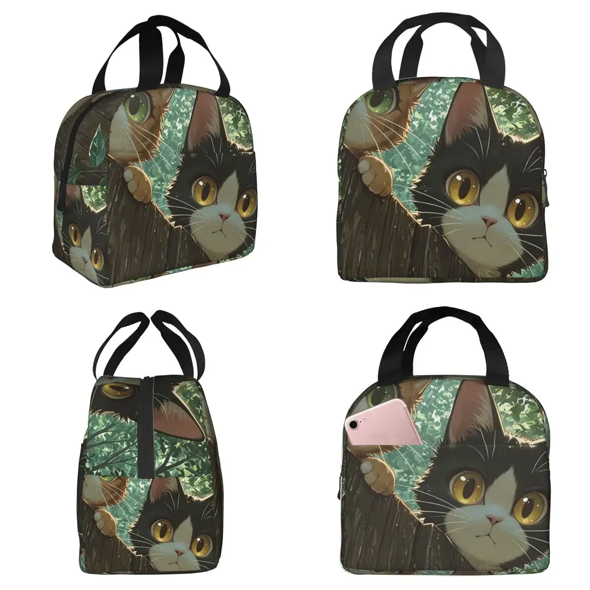 Cute Kitten For Climbing Walls Insulated Lunch Bag for Kids School Cooler Thermal Food Box Tote Portable Lunch Boxes Container
Cute Kitten For Climbing Walls Insulated Lunch Bag for Kids School Cooler Thermal Food Box Tote Portable Lunch Boxes Container