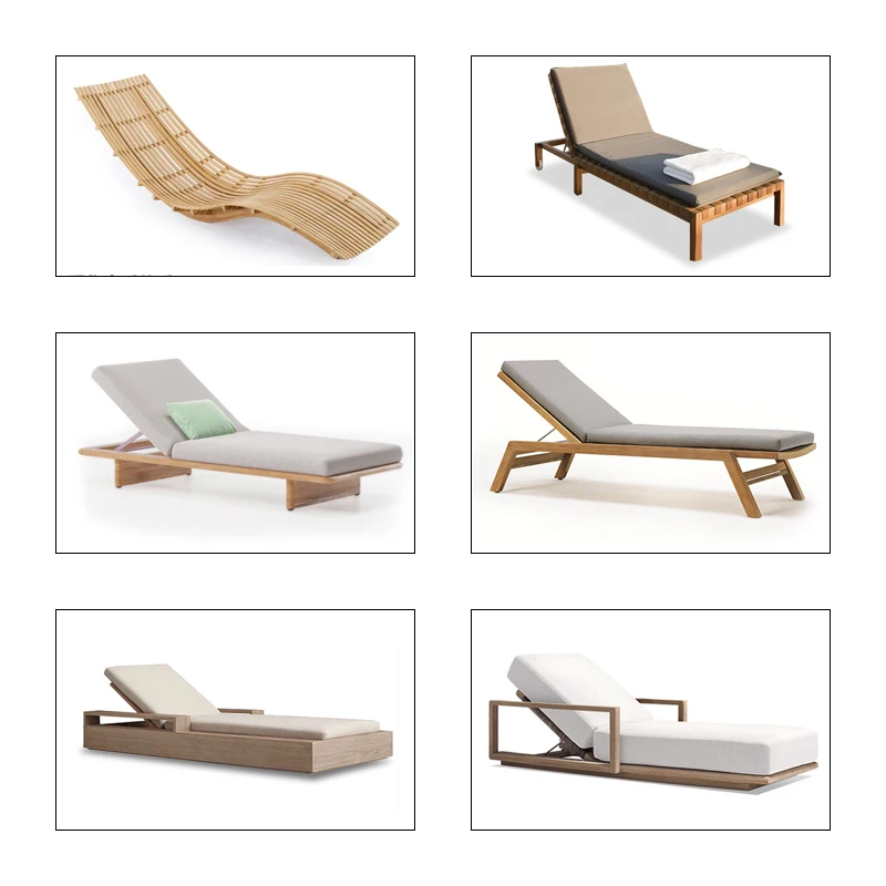 Outdoor swimming pool Solid wood lounge chair Outdoor open-air hotel Famous villa Garden Waterproof and sunscreen Leisure teak l
Outdoor swimming pool Solid wood lounge chair Outdoor open-air hotel Famous villa Garden Waterproof and sunscreen Leisure teak l