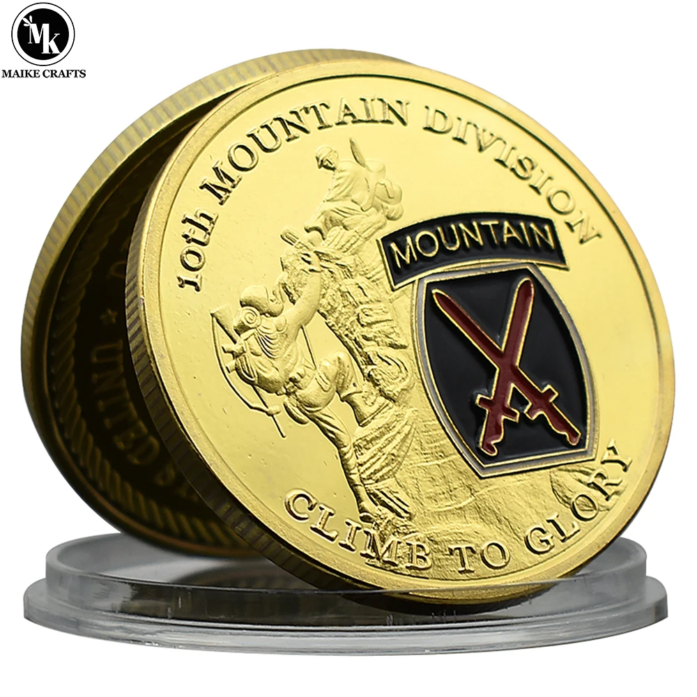 U.S. Army 10th Mountain Division Commemorative Coin Climb To Glory Metal Medal Collection Gift
U.S. Army 10th Mountain Division Commemorative Coin Climb To Glory Metal Medal Collection Gift