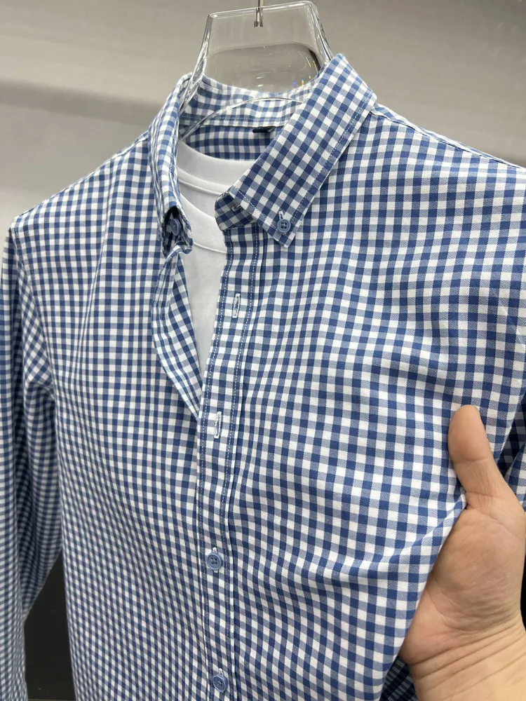 Spring Thin Plaid Long Sve irt Youth Men's Faion Comfortable Versatile Casual irt Trendy Leisure Plaid Cotton irt
Spring Thin Plaid Long Sve irt Youth Men's Faion Comfortable Versatile Casual irt Trendy Leisure Plaid Cotton irt