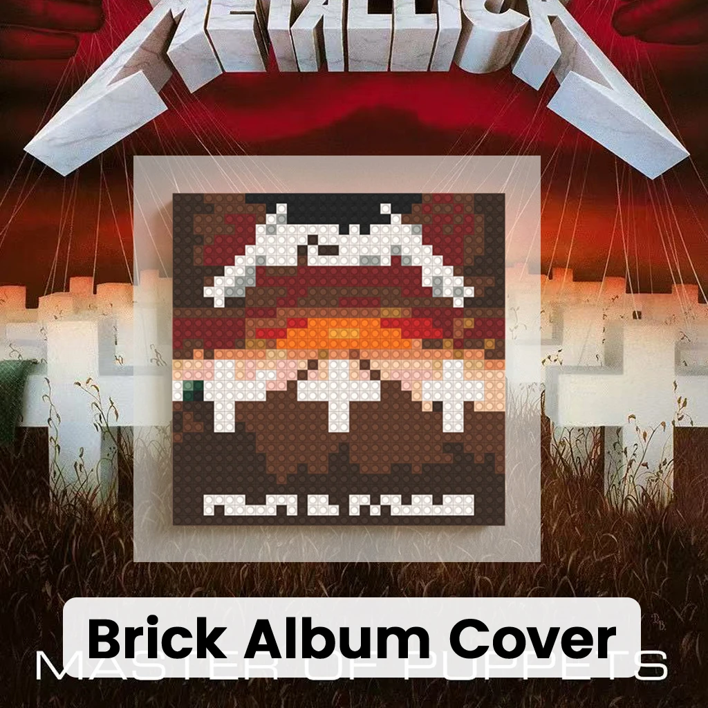 Rock Band M-METALLICA Music Ablum Cover DIY Gift MOC Mosaic Building Blocks Art DIY Brick Painting Wall Decor
Rock Band M-METALLICA Music Ablum Cover DIY Gift MOC Mosaic Building Blocks Art DIY Brick Painting Wall Decor