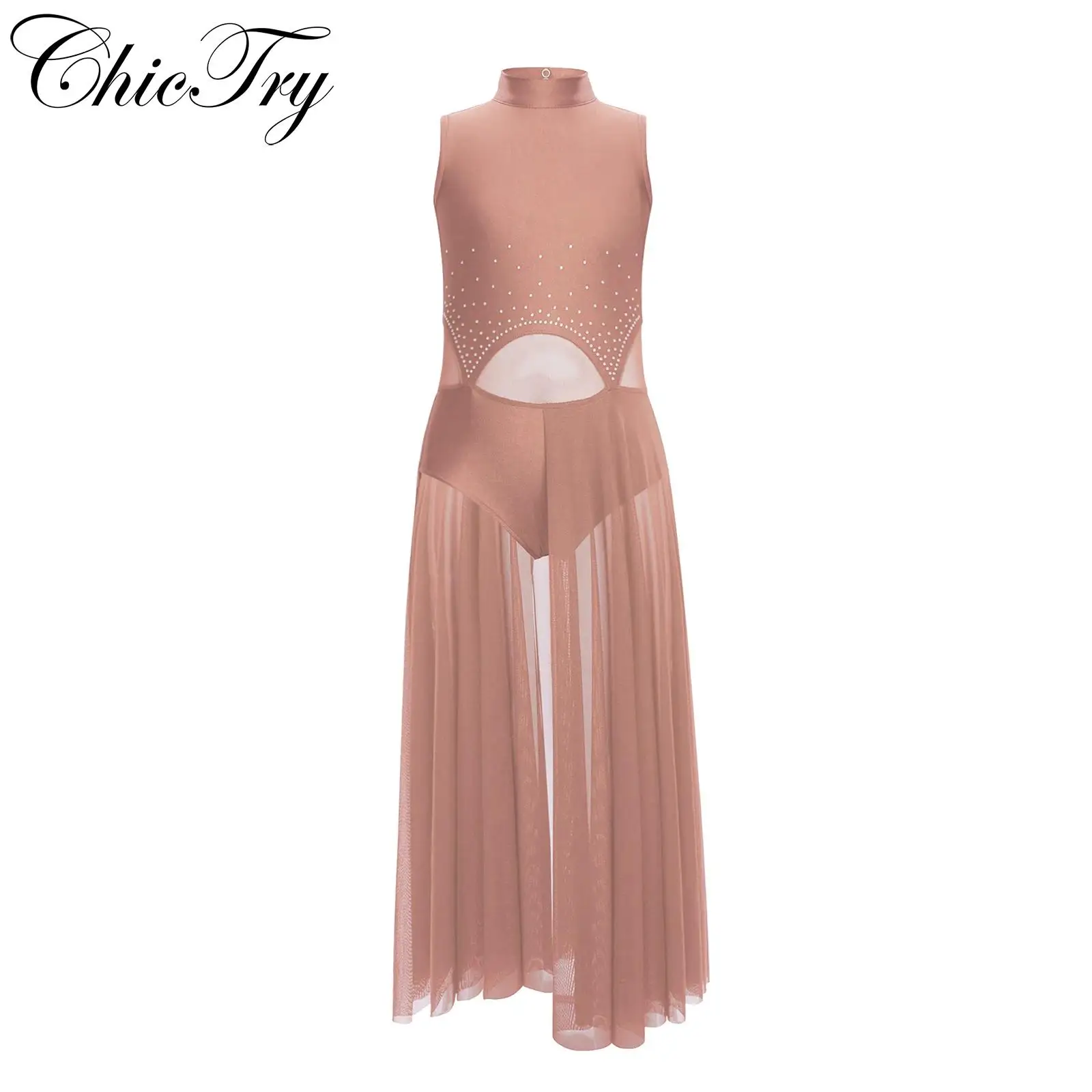 Kids Girls Lyrical Dance Dress Sleeveless Sheer Rhinestones Split Dress for Figure Skating Modern Contemporary Lyrical Dancewear
Kids Girls Lyrical Dance Dress Sleeveless Sheer Rhinestones Split Dress for Figure Skating Modern Contemporary Lyrical Dancewear