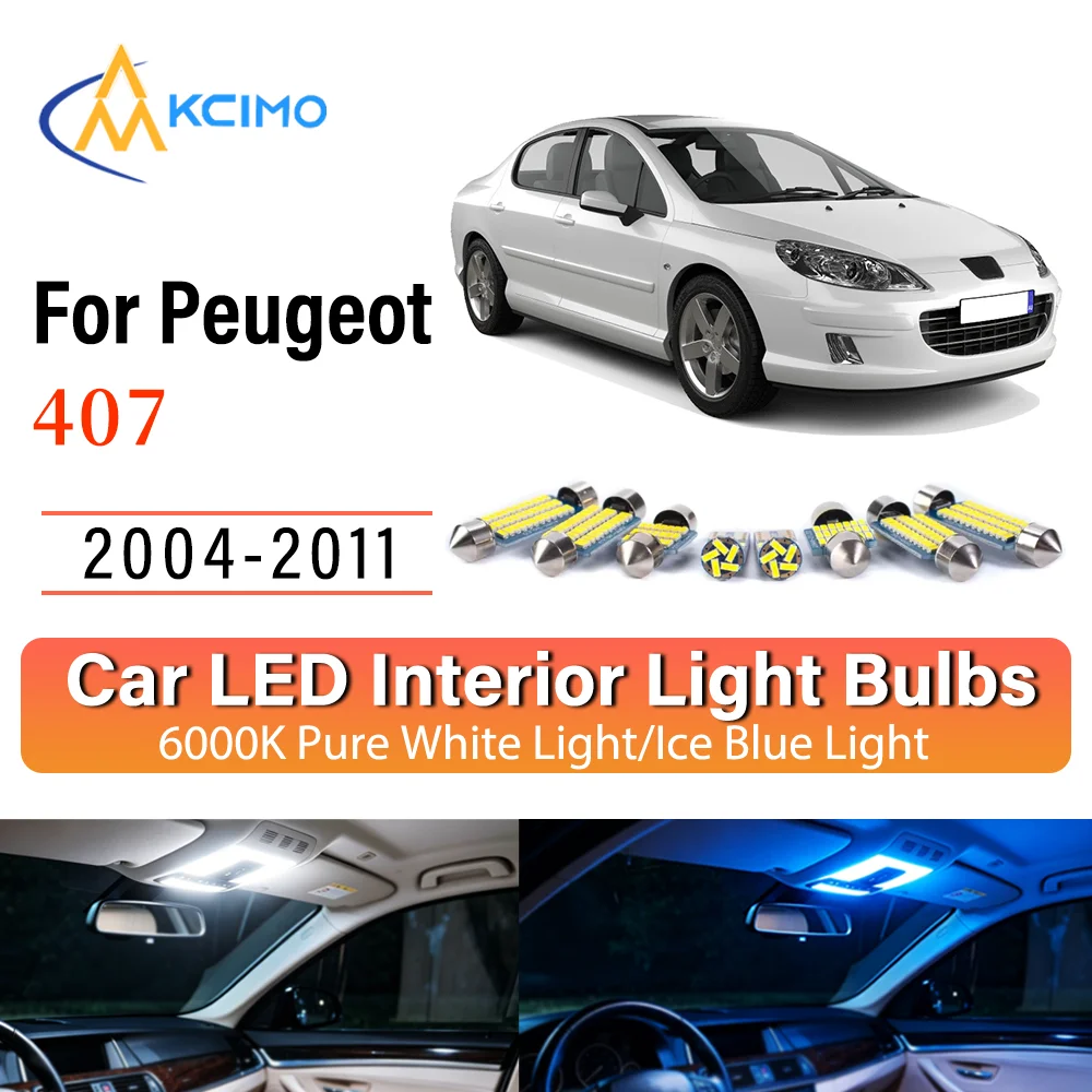 Interior Lighting Kit For Peugeot 407 Estate 2004-2010 2011 LED Bulbs for Dome Map Door Trunk License Plate Light
Interior Lighting Kit For Peugeot 407 Estate 2004-2010 2011 LED Bulbs for Dome Map Door Trunk License Plate Light