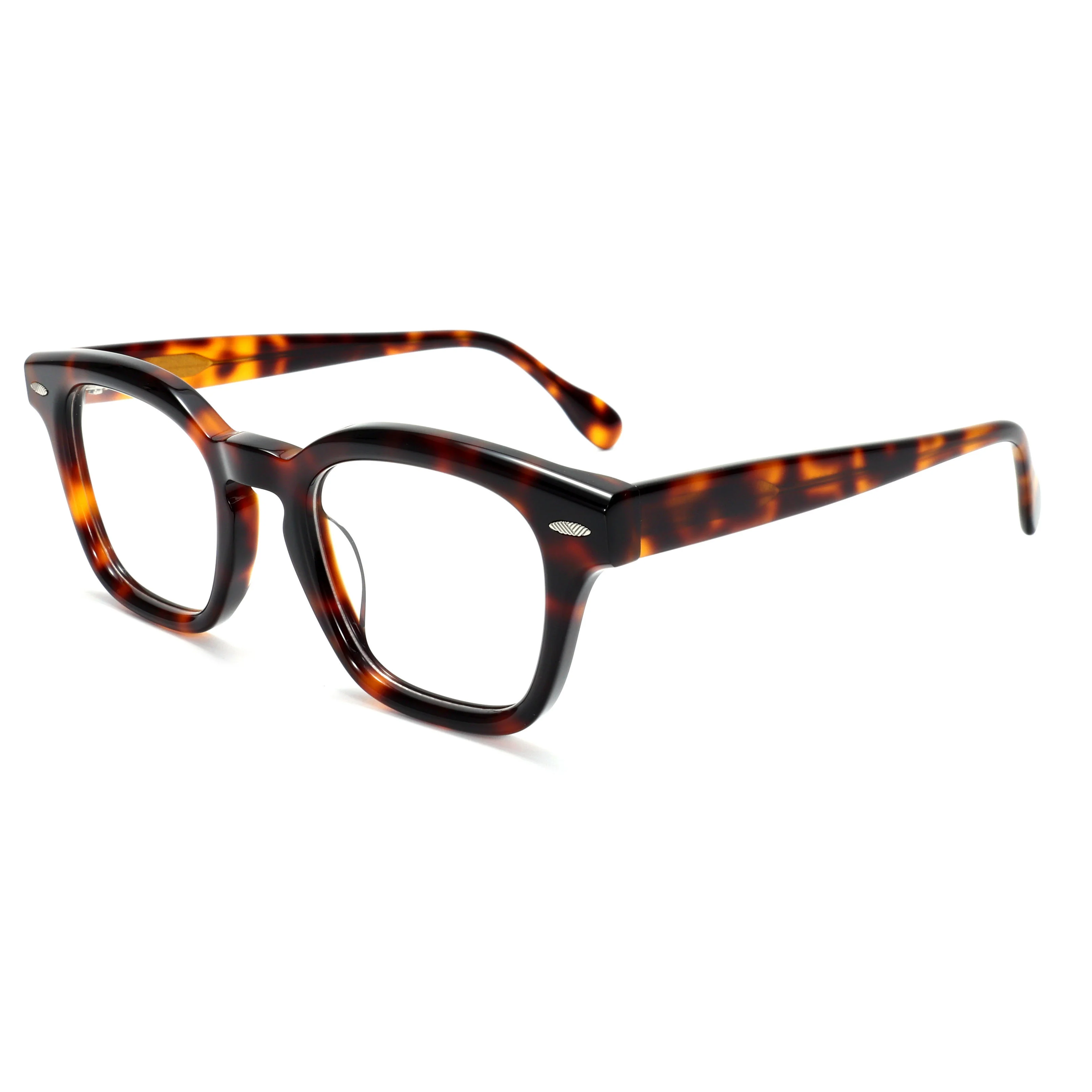 VZONE Tortoise Acetate Optical Frames Vintage Rivet Glasses Unisex High Quality Classic Eyewear Fashion Spectacles
VZONE Tortoise Acetate Optical Frames Vintage Rivet Glasses Unisex High Quality Classic Eyewear Fashion Spectacles