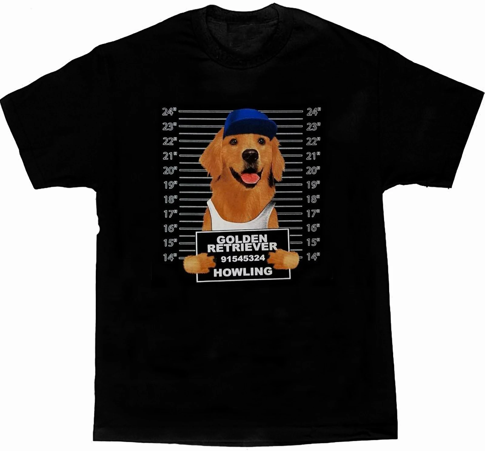 Funny Dog Art Golden Retriever Mug Shot Printed T Shirt. Short Sleeve 100% Cotton Casual T-shirts Loose Top Size S-3XL
Funny Dog Art Golden Retriever Mug Shot Printed T Shirt. Short Sleeve 100% Cotton Casual T-shirts Loose Top Size S-3XL